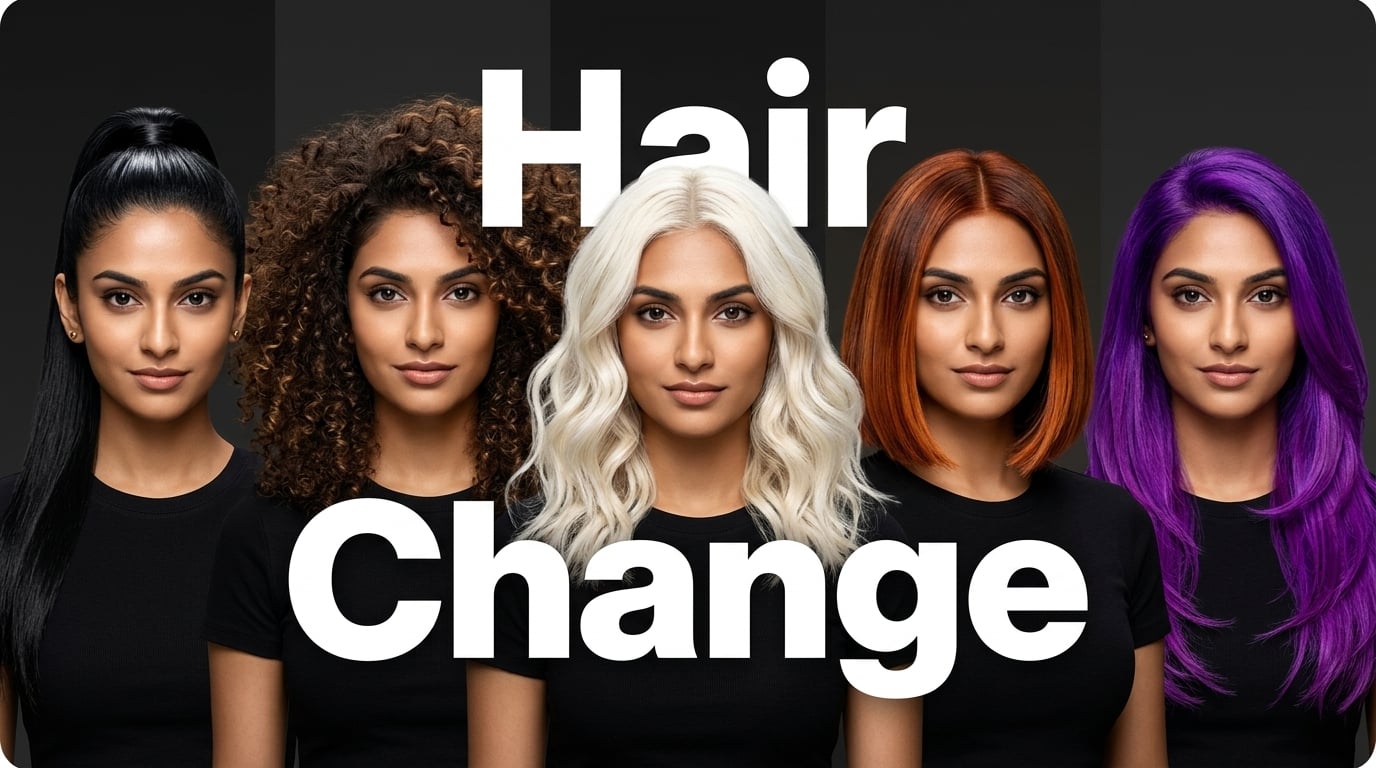 Image Editing Hair-change