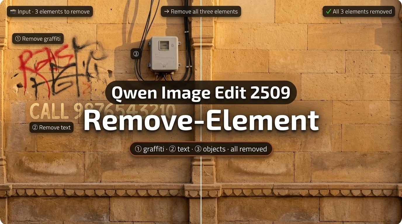 Qwen Image Edit 2509 Lora Gallery Remove-Element
